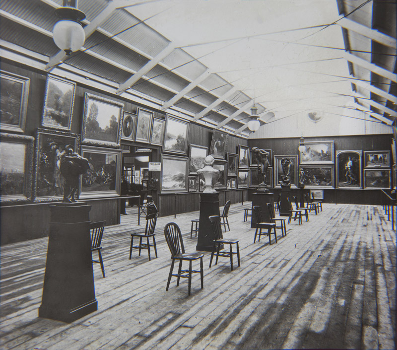 View of one of the main exhibitions halls- Painting and Sculpture