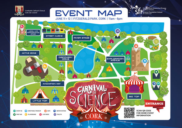 Cork Carnival of Science 2022 Map