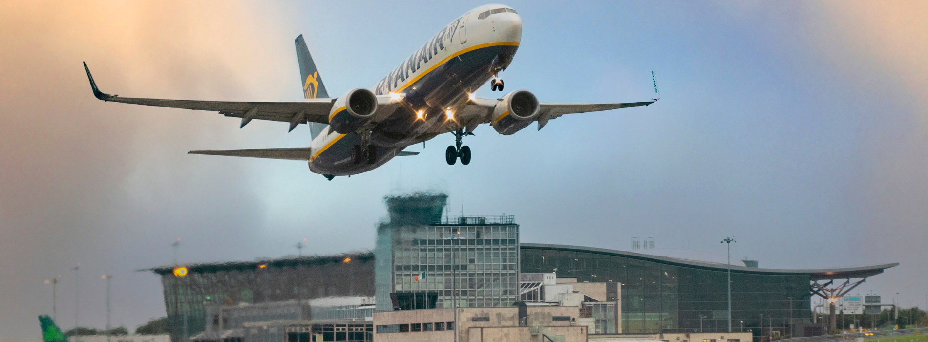 Ryanair Flight in takeoff