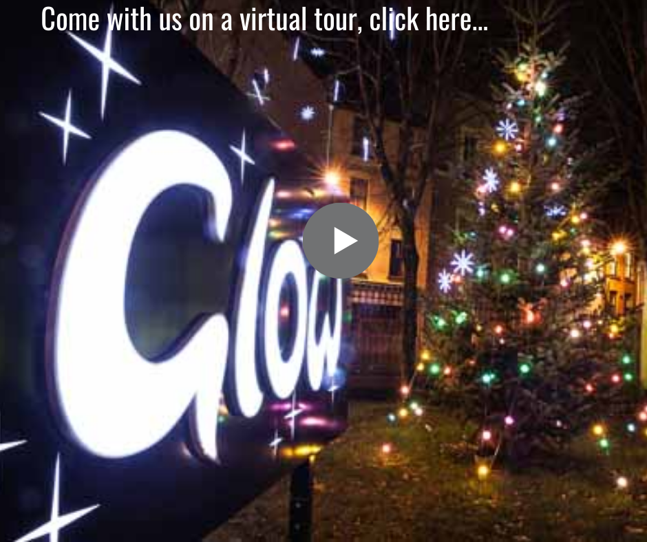 Glow Sign - with Homepage text