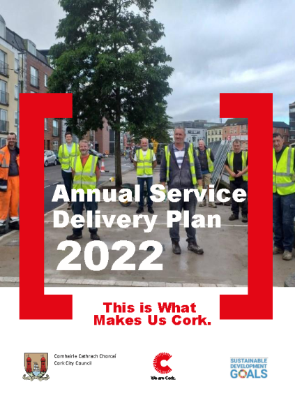 Cork City Council Annual Service Delivery Plan 2022 front page preview
                  