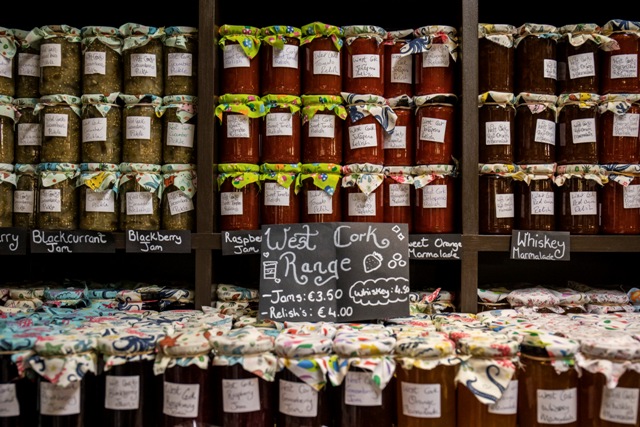 Selection of jams and preserves