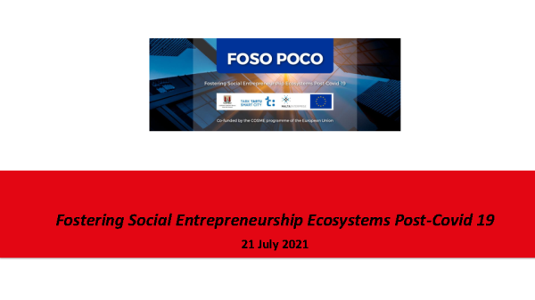 Fostering Social Entrepreneurship Ecosystems Post-Covid 19 by Donal Guerin front page preview
                              