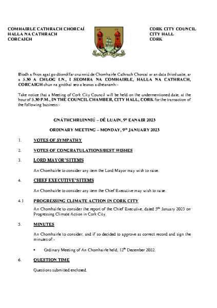 09-01-23 - Agenda - Council Meeting front page preview
                              