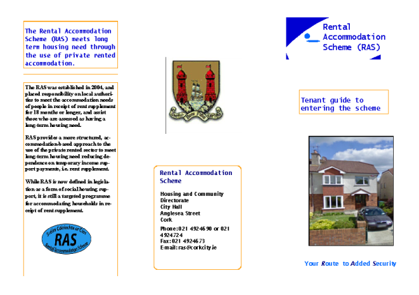 RAS Tenant Information Leaflet front page preview
                              