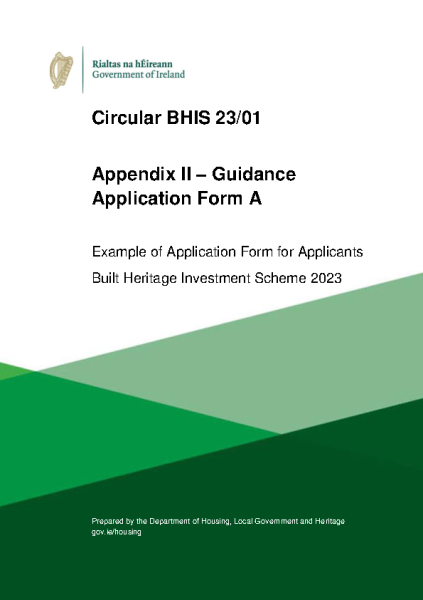 BHIS 2023 Guidance Application Form front page preview
                              
