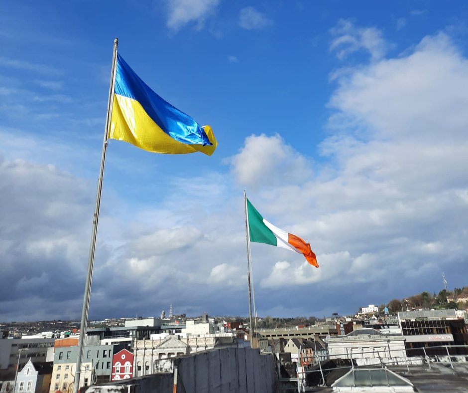 Ukraine-Flag-at-Cork-City-Hall