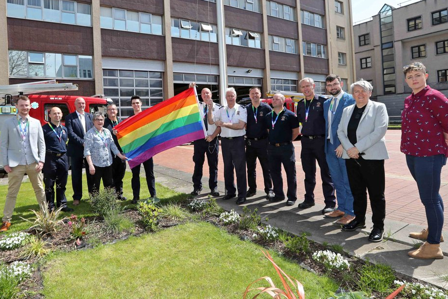 Cork-City-Fire-Brigade-Flying-the-Rainbow-Flag-2019