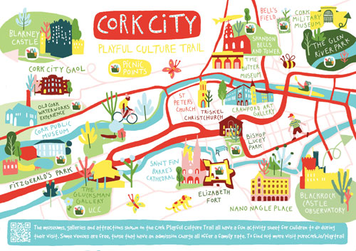 Cork Playful Culture Trail Map