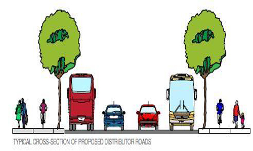 Northern Distributor Rd - typical cross section proposed