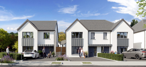 Mock up image of two new homes