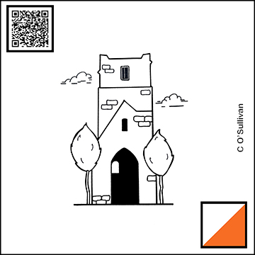 Cork Urban Orienteering stop 12 Red-Abbey-Tile by Cailum O’Sullivan