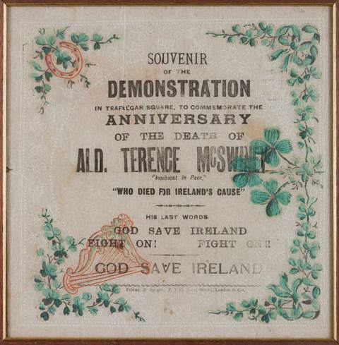 Souvenir-Handkerchief-from-Terence-MacSwiney-Death-Trafalgar-Square-Anniversary