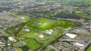 Tramore Valley Park aerial view with zones