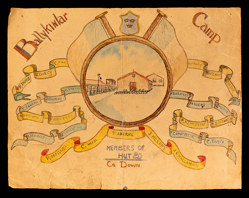 01-L1946.62-Sketch-Drawing-With-List-of-Internees-of-Hut-20-Ballykinlar-Camp-County-Down-01-1