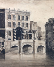 Pencil-Watercolour-John-Fitzgerald-South-Gate-and-Bridge-from-Elizabeth-Fort