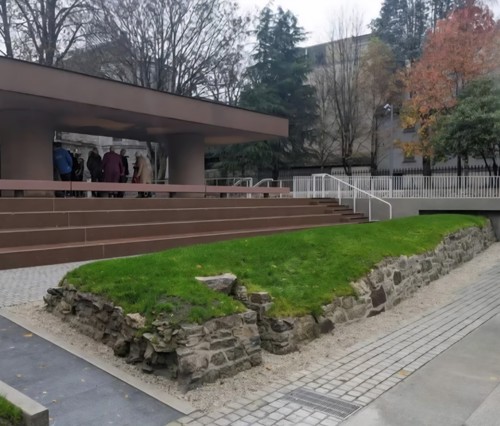 Section of the Medieval City Wall in Bishop Lucey Park